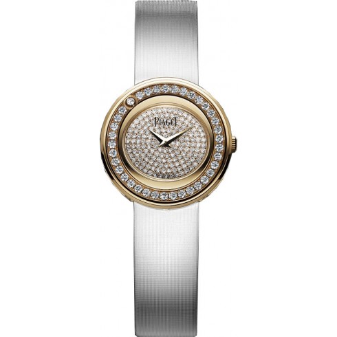 Réplique Piaget Possession pave de diamants or rose 18 kt White Satin hommes Montre - Cliquez sur l'image pour la fermer